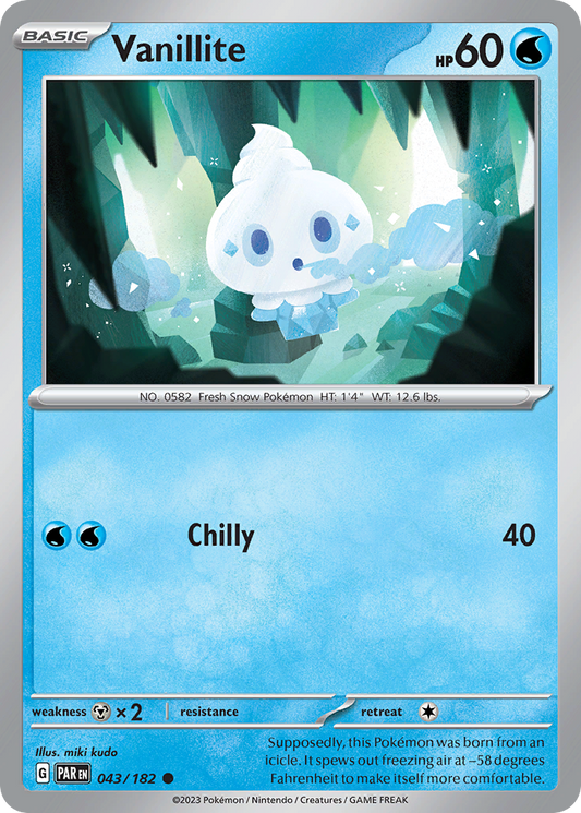 Vanillite - 43/182 - Normal - NM - Common - Paradox Rift
