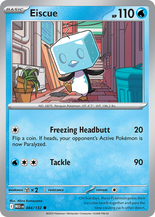 Eiscue - 44/132 - Normal - NM - Common - Mega Evolution