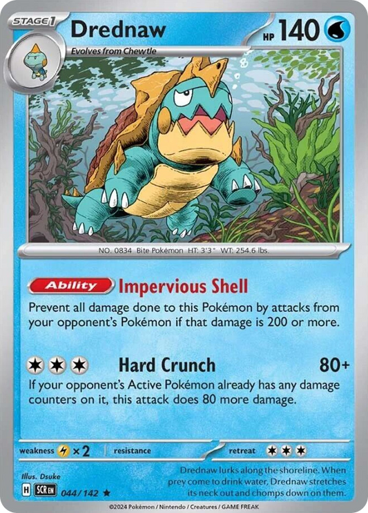 Drednaw - 44/142 - Holofoil - NM - Rare - Stellar Crown