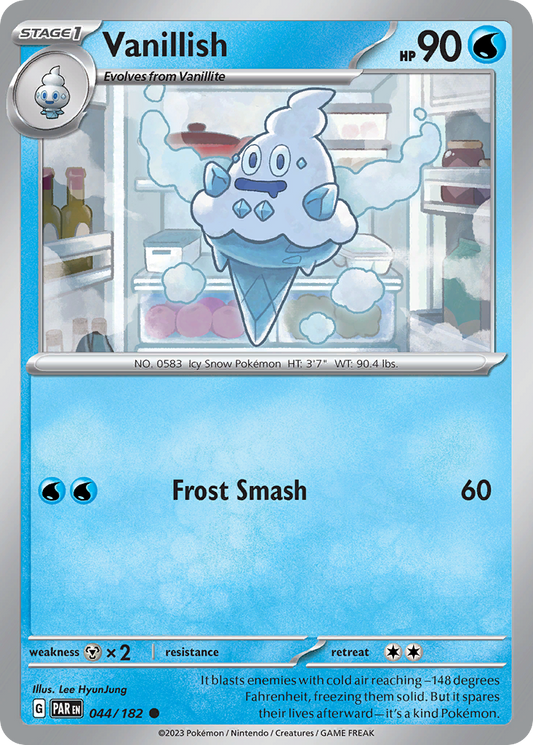 Vanillish - 44/182 - Reverse Holofoil - NM - Common - Paradox Rift