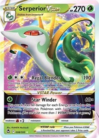 Serperior VSTAR - 8/195 - Holofoil - NM - Ultra Rare - Silver Tempest