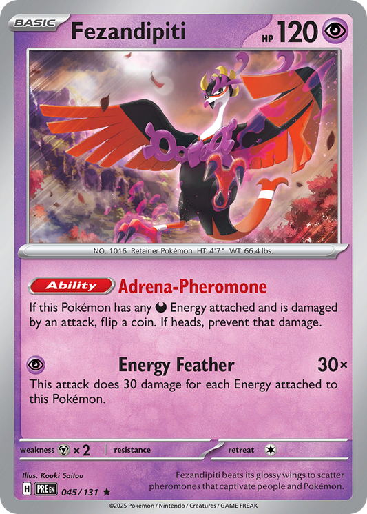 Fezandipiti - 45/131 - Holofoil - NM - Rare - Prismatic Evolutions