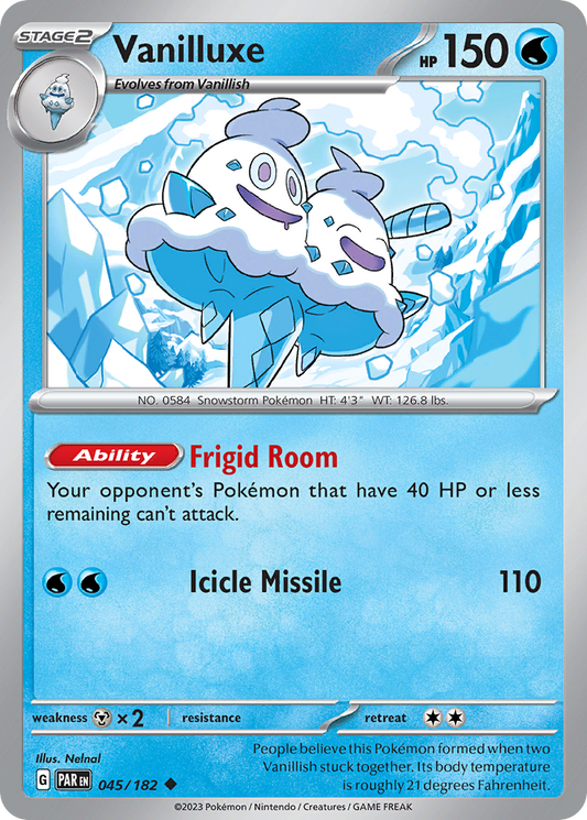 Vanilluxe - 45/182 - Normal - NM - Uncommon - Paradox Rift