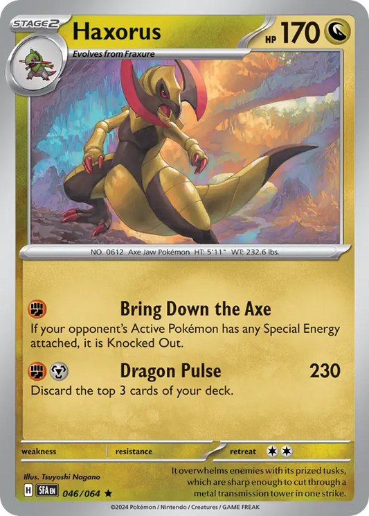 Haxorus - 46/64 - Holofoil - NM - Rare - Shrouded Fable