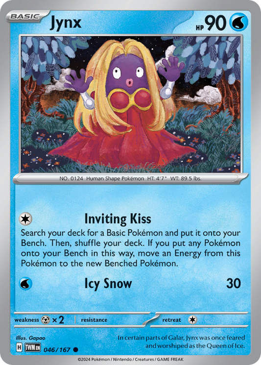 Jynx - 46/167 - Reverse Holofoil - NM - Common - Twilight Masquerade