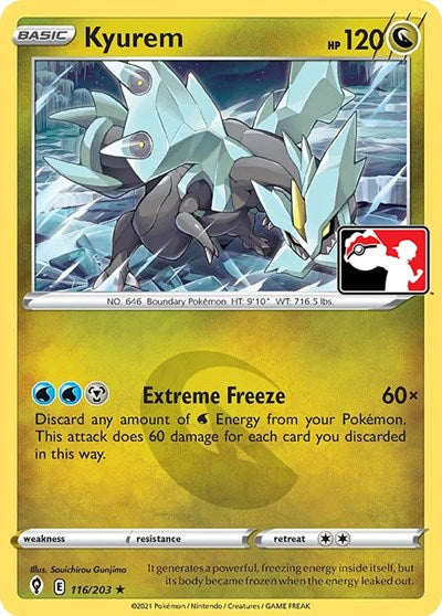 Kyurem - 116/203 - Holofoil - NM - Rare - Prize Pack Series One