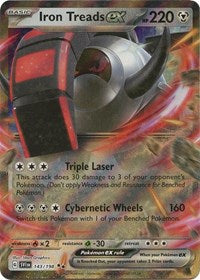 Iron Treads ex - 143/198 - Holofoil - NM - Double Rare - SV01: Scarlet & Violet Base Set