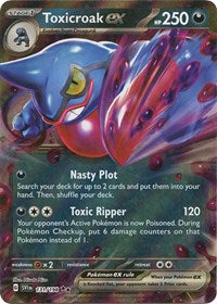 Toxicroak ex - 131/198 - Holofoil - NM - Double Rare - SV01: Scarlet & Violet Base Set