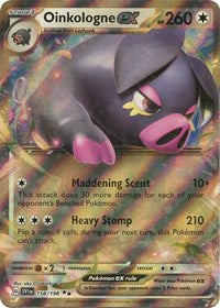 Oinkologne ex - 158/198 - Holofoil - NM - Double Rare - SV01: Scarlet & Violet Base Set