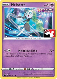 Meloetta - 124/264 - Holofoil - NM - Rare - Prize Pack Series One