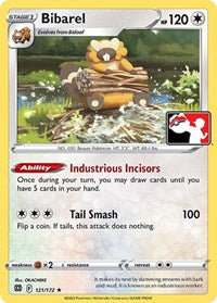 Bibarel - 121/172 - Holofoil - NM - Rare - Prize Pack Series One