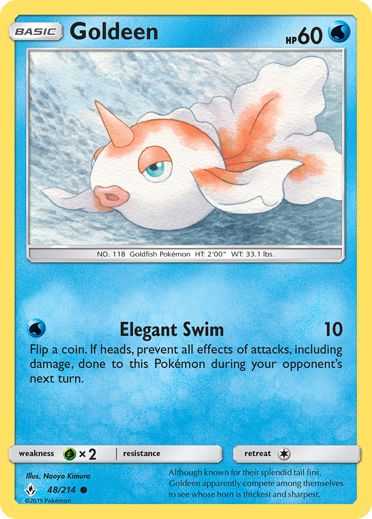 Goldeen - 48/214 - Normal - NM - Common - Unbroken Bonds