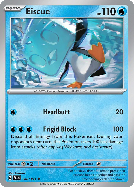 Eiscue - 48/193 - Normal - NM - Uncommon - Paldea Evolved