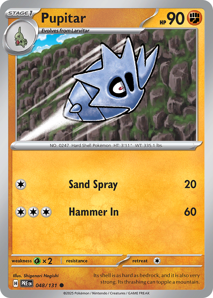 Pupitar - 48/131 - Normal - NM - Common - Prismatic Evolutions
