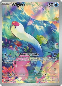 Wiglett - 206/198 - Holofoil - NM - Illustration Rare - Scarlet & Violet Base Set