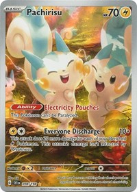 Pachirisu - 208/198 - Holofoil - NM - Illustration Rare - Scarlet & Violet Base Set