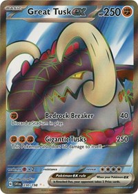 Great Tusk ex - 230/198 - Holofoil - NM - Ultra Rare - Scarlet & Violet Base Set