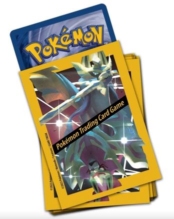 Pokemon TCG: Crown Zenith Premium Figure Collection Card Sleeves - Shiny Zacian & Zamazenta (65-Pack) - Pokemon International Card Sleeves