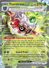 Forretress ex - 005/193 - Holofoil - NM - Double Rare - SV02: Paldea Evolved