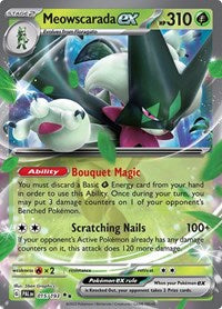 Meowscarada ex - 015/193 - Holofoil - NM - Double Rare - SV02: Paldea Evolved