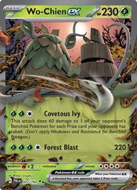 Wo-Chien ex - 027/193 - Holofoil - NM - Double Rare - SV02: Paldea Evolved