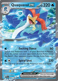 Quaquaval ex - 052/193 - Holofoil - NM - Double Rare - SV02: Paldea Evolved