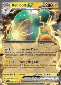 Bellibolt ex - 079/193 - Holofoil - NM - Double Rare - SV02: Paldea Evolved