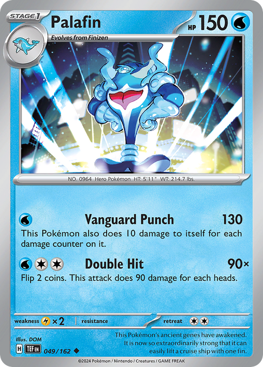 Palafin - 49/162 - Reverse Holofoil - NM - Uncommon - Temporal Forces