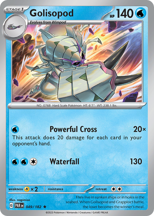 Golisopod - 49/182 - Holofoil - NM - Rare - Paradox Rift