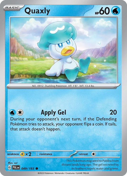 Quaxly - 49/193 - Normal - NM - Common - Paldea Evolved