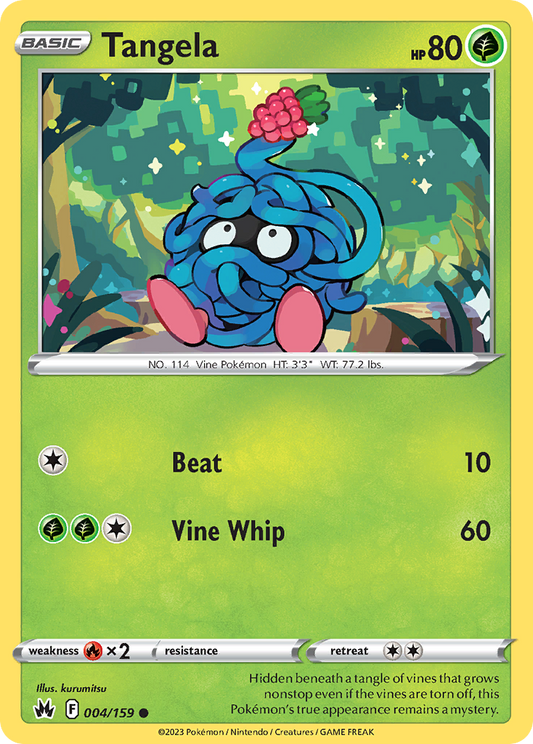 Tangela - 4/159 - Normal - NM - Common - Crown Zenith