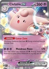 Clefable ex - 82/230 - Holofoil - NM - Double Rare - SV03: Obsidian Flames
