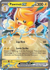 Pawmot ex - 73/230 - Holofoil - NM - Double Rare - SV03: Obsidian Flames