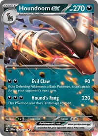 Houndoom ex - 134/197 - Holofoil - NM - Double Rare - Obsidian Flames