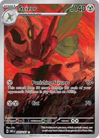 Scizor - 205/197 - Holofoil - NM - Illustration Rare - Obsidian Flames