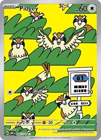 Pidgey - 207/197 - Holofoil - NM - Illustration Rare - Obsidian Flames