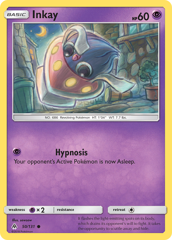 Inkay - 50/131 - Normal - NM - Common - Forbidden Light