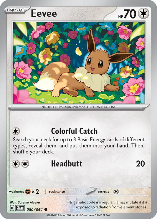Eevee - 50/64 - Normal - NM - Common - Shrouded Fable