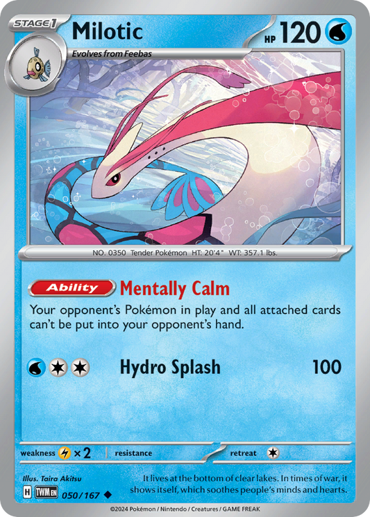 Milotic - 50/167 - Normal - NM - Uncommon - Twilight Masquerade
