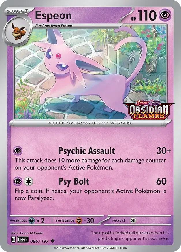 Espeon (Best Buy Exclusive) - 86 - Holofoil - NM - Promo - Scarlet & Violet Promo