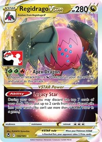 Regidrago VSTAR - 136/195 - Normal - NM - Ultra Rare - Prize Pack Series Three