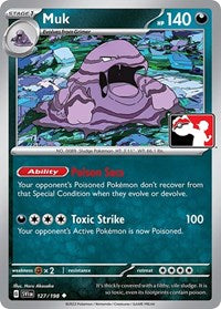 Muk - 127/198 - Holofoil - NM - Uncommon - Prize Pack Series Three