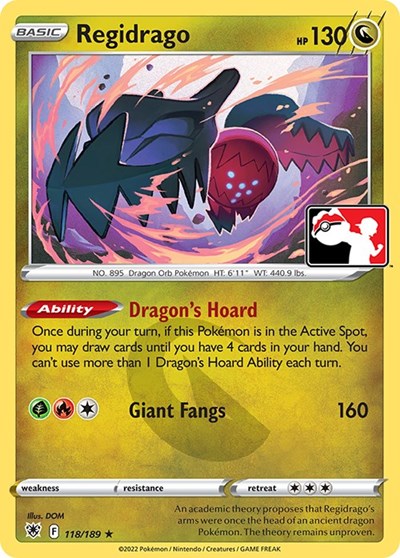 Regidrago - 118 - Holofoil - NM - Rare - Prize Pack Series Three