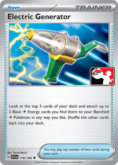 Electric Generator - 170/198 - Holofoil - NM - Uncommon - Prize Pack Series Three