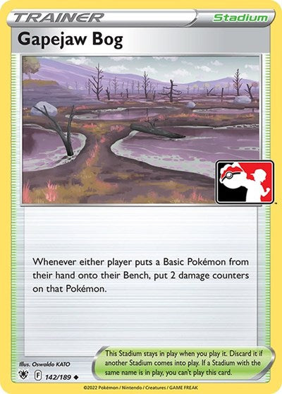 Gapejaw Bog - 142/189 - Holofoil - NM - Uncommon - Prize Pack Series Three