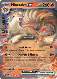 Ninetales ex - 38/165 - Holofoil - NM - Double Rare - SV: 151