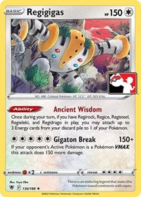 Regigigas - 130/189 - Holofoil - NM - Rare - Prize Pack Series One