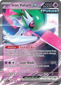 Iron Valiant ex - 089/182 - Holofoil - NM - Double Rare - SV04: Paradox Rift