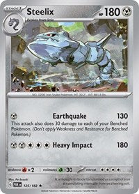 Steelix 125 182 - 125 - Reverse Holofoil - NM - Rare - Paradox Rift