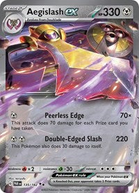 Aegislash ex - 135/182 - Holofoil - NM - Double Rare - Paradox Rift
